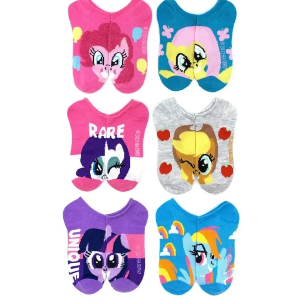 NWT My Little Pony Girls No Show Socks Size Small (6-10.5)